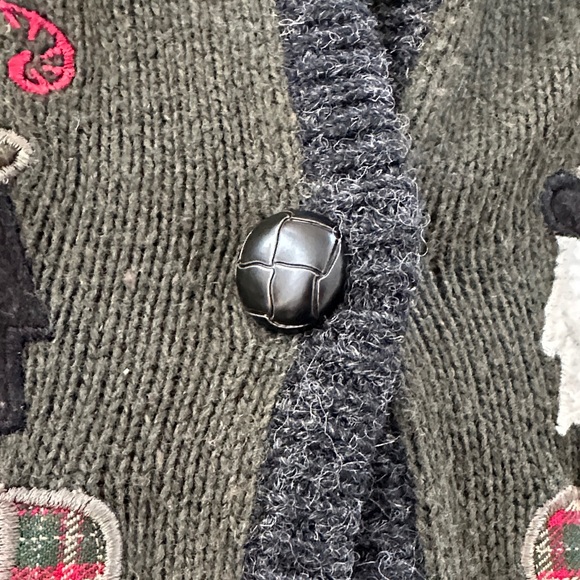 Vintage Nutcracker Embroidered Cardigan Vest - Picture 5 of 8